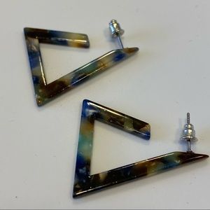 Resin Angle Earrings